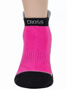 Комплект из 3 пар детских носков с махровым следом ХОХ, 3-SPD-12, ЧЕРНО-МАЛИНОВЫЕ