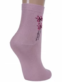 Женские носки Брестские (БЧК), 14С1100, рис. 297, СЕРО-РОЗОВЫЕ