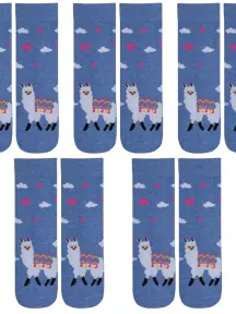 Комплект из 5 пар детских носков RuSocks (Орудьевский трикотаж) рис. 02, ДЖИНС (5-Д3-13159)