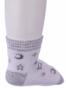 Детские махровые носки Conte kids, 21С-13/1СП, рис. 602, СВЕТЛО-СЕРЫЕ