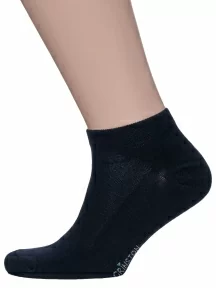 Набор из 6 пар коротких бамбуковых носков (ТМ Grinston socks), PG-15D33-6, ЧЕРНЫЕ