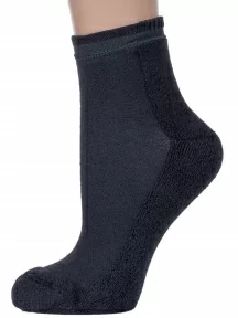 Женские носки с сеточкой и махровым следом "Красная ветка", С-910, СЕРЫЕ