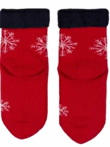 Детские махровые носки LORENZline, Л95, КРАСНЫЕ