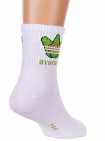 Комплект из 2 пар детских спортивных носков Hobby Line БЕЛЫЕ (2-Ндх3592-07)