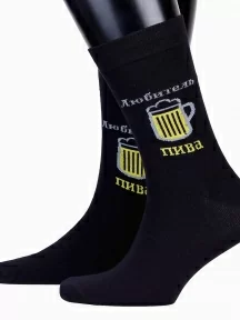 Мужские носки "Красная ветка", С-305, ЧЕРНЫЕ