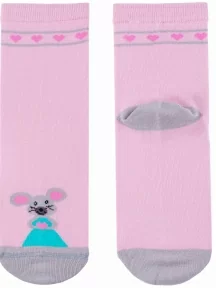 Детские носки LORENZline, Л104, РОЗОВО-СЕРЫЕ