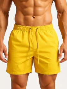 Мужские купальные шорты TUOSITE, TS7274-7, ЖЕЛТЫЕ