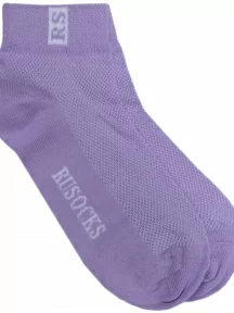 Детские носки с сеточкой RuSocks (Орудьевский трикотаж), Д-36, СВЕТЛО-СИРЕНЕВЫЕ с белым