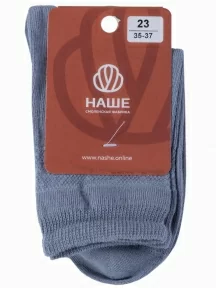 Женские носки "НАШЕ" Смоленской чулочной фабрики, 422С1, рис. 2, СЕРЕБРИСТО-СЕРЫЕ №54