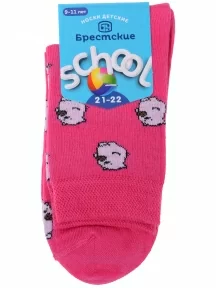 Детские носки Брестские (БЧК), 14С3081, рис. 1100 ФУКСИЯ