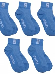 Комплект из 5 пар детских носков RuSocks (Орудьевский трикотаж) ТЕМНО-ГОЛУБЫЕ (5-Д-36)
