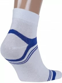 Мужские носки "Борисоглебский трикотаж", 4С1005, №1 БЕЛЫЕ с синими полосками