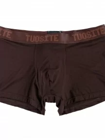 Мужские трусы-боксеры из вискозы Tuosite, TS7801-1, КОРИЧНЕВЫЕ