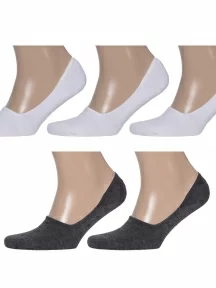Комплект из 5 пар мужских подследников RuSocks (Орудьевский трикотаж) микс 3 (5-М-1220)