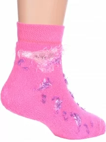 Детские махровые носки Брестские (БЧК), 14С3060, рис. 313, ЯРКО-РОЗОВЫЕ