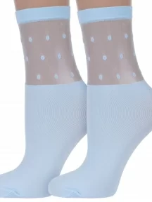 Комплект из 2 пар женских носков Conte, 2-19С-29СП, LIGHT BLUE, голубые