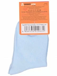 Детские носки Hobby Line, Ндх3540, ГОЛУБЫЕ