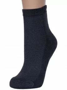 Женские носки с сеточкой и махровым следом "Красная ветка", С-910, СЕРЫЕ