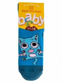 Детские махровые носки Брестские(БЧК), 14С3060, рис. 551, БИРЮЗОВЫЕ