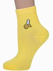 Женские носки Hobby Line, 3111-06, ЖЕЛТЫЕ "Банан"