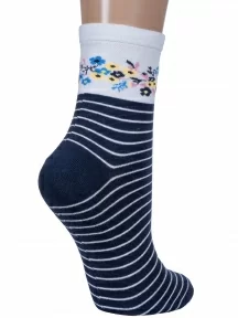 Женские носки "Красная ветка", С-1254, СИНИЕ