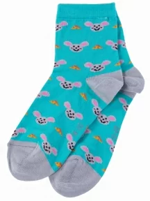 Комплект из 5 пар детских носков LORENZLine, 5-Л104, БИРЮЗОВЫЕ