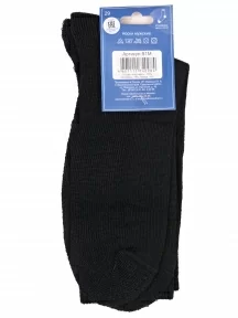 Мужские полушерстяные носки с махровым следом LORENZline, В1М, ЧЕРНЫЕ