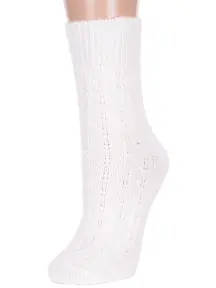 Женские полушерстяные носки RuSocks (Орудьевский трикотаж) БЕЛЫЕ ОПТИК (Ж-185)