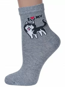 Женские носки LORENZline, Д117, СЕРЫЕ