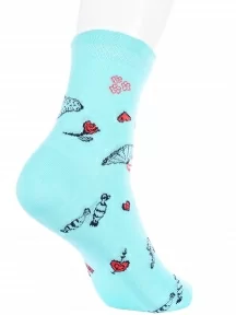 Детские носки LORENZline, П6, БИРЮЗОВЫЕ