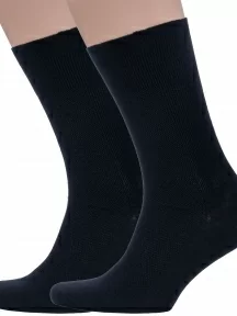 Комплект из 2 пар мужских медицинских носков Dr. Feet (PINGONS), 2-15DF3, ЧЕРНЫЕ