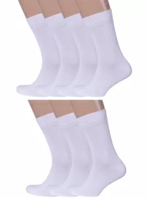 Набор из 7 пар мужских носков MSCLUB, 7-ПН-01, БЕЛЫЕ