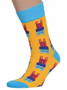 Комплект из 3 пар мужских носков MSCLUB №М38, msk3-М38, nm-417, ЖЕЛТЫЕ