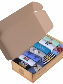 Набор из 10 пар мужских носков MSCLUB №М28, ВИ10-НМ28, микс "МОРЕ 1"