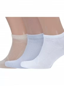 Комплект из 3 пар бамбуковых носков Grinston socks (PINGONS), 3-15D33, микс 1