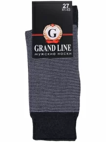 Мужские носки GRAND LINE, М-107, ГРАФИТ