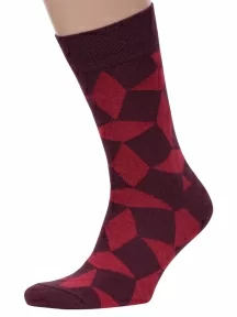 Мужские носки MSCLUB №М39, nm-428, БОРДОВЫЕ