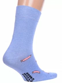 Мужские носки Брестские (БЧК), 23С2155, рис. 504, ГОЛУБЫЕ МЕЛАНЖ