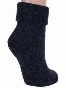 Женские шерстяные носки RuSocks (Орудьевский трикотаж) ЧЕРНЫЕ (Ж-195)