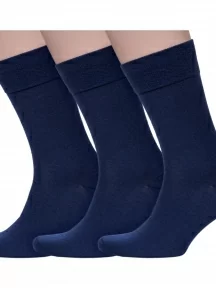 Комплект из 3 пар мужских шерстяных носков Sergio Di Calze (PINGONS), 3-15SC10, СИНИЕ
