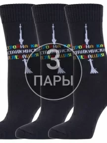 Комплект из 3 пар женских носков MSCLUB №Ж03, 3-WNM-40, ТЕМНО-СЕРЫЕ