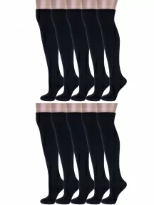 Комплект из 10 пар спортивных гольфин Альтаир, 10-Д95, ЧЕРНЫЕ