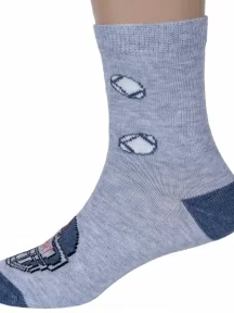 Детские носки RuSocks (Орудьевский трикотаж), Д3-13500, рис. 03, СВЕТЛО-СЕРЫЕ