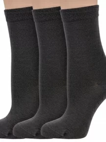Комплект из 3 пар женских шерстяных носков Sergio Di Calze (PINGONS), 3-16SC5, КОРИЧНЕВЫЕ