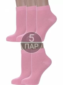 Комплект из 5 пар женских носков Альтаир, 5-А61, РОЗОВЫЕ