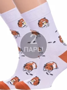 Комплект из 2 пар носков Брестские (БЧК), 2-21С4200, рис. 165, СЕРЕБРИСТЫЕ
