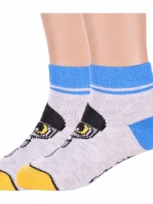 Комплект из 2 пар детских носков Conte kids рис. 465, СВЕТЛО-СЕРЫЕ (2-17С-10СП)