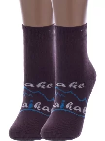 Комплект из 2 пар детских махровых носков Альтаир, 2-С67, КОРИЧНЕВЫЕ