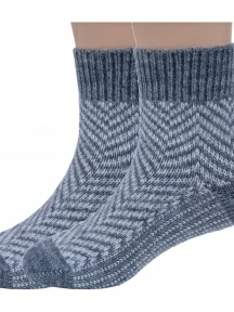 Комплект из 2 пар детских полушерстяных носков RuSocks (Орудьевский трикотаж), 2-Д-382, СЕРЫЕ, рис. 0