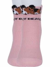 Комплект из 2 пар детских носков Гамма, 2-С1707, ПЫЛЬНАЯ РОЗА